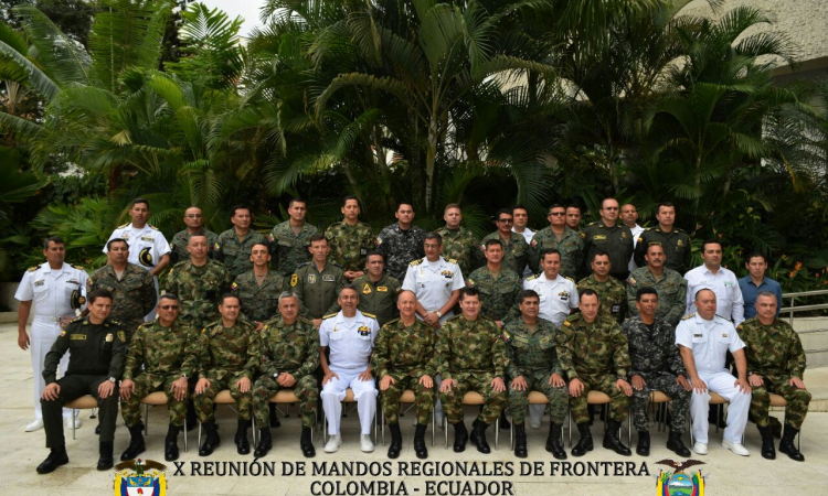 Reunión de mandos regionales de la frontera colombo-ecuatoriana en Cali