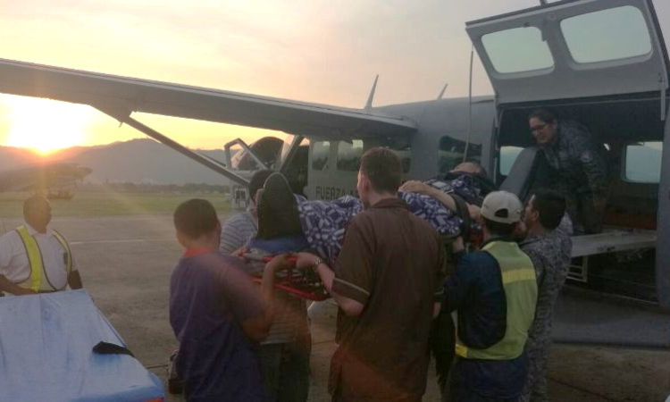 Avión medicalizado de la Fuerza Aérea trasladó a un adulto mayor desde Pasto