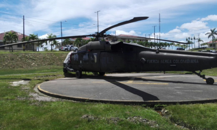 Helicóptero Ángel de la Fuerza Aérea apoyará damnificados en el Chocó