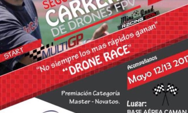 Inició la segunda carrera de drones en el Comando Aéreo de Mantenimiento