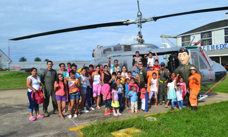 Niños del municipio de Solano disfrutaron de la actividad "Así se va a las Alturas"