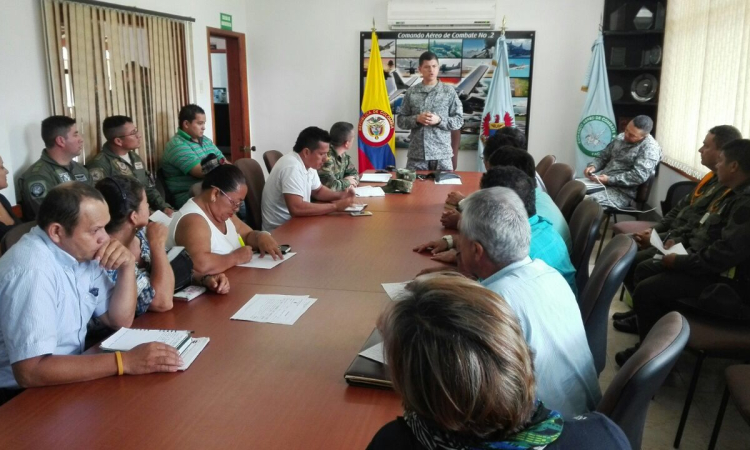 Fuerza Aérea Colombiana apoya las veredas de Villavicencio