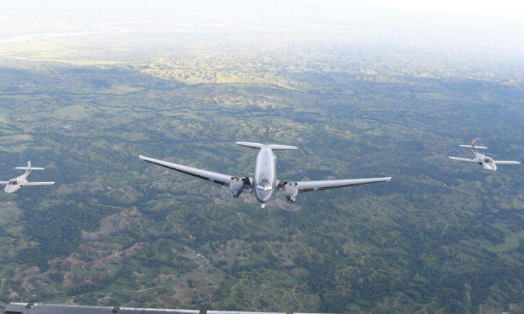 Fuerza Aérea Colombiana dispuso aeronaves de combate y reconocimiento en apoyo a tropas del Ejército en Jamundí – Valle 