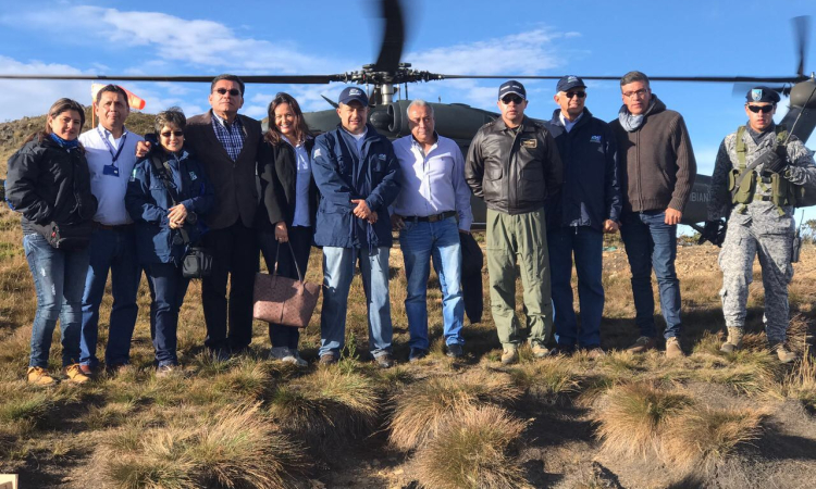 Fuerza Aérea Colombiana se compromete con la preservación de los páramo Las Hermosas y Chilí