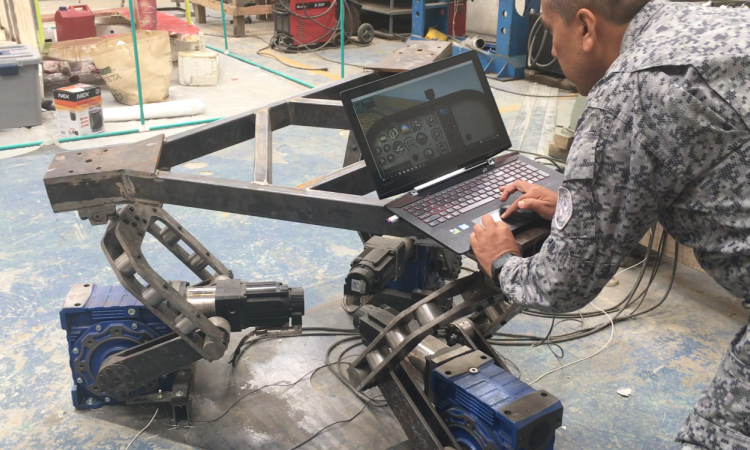 EMAVI avanza en la construcción del simulador de la aeronave T-41 Mescalero