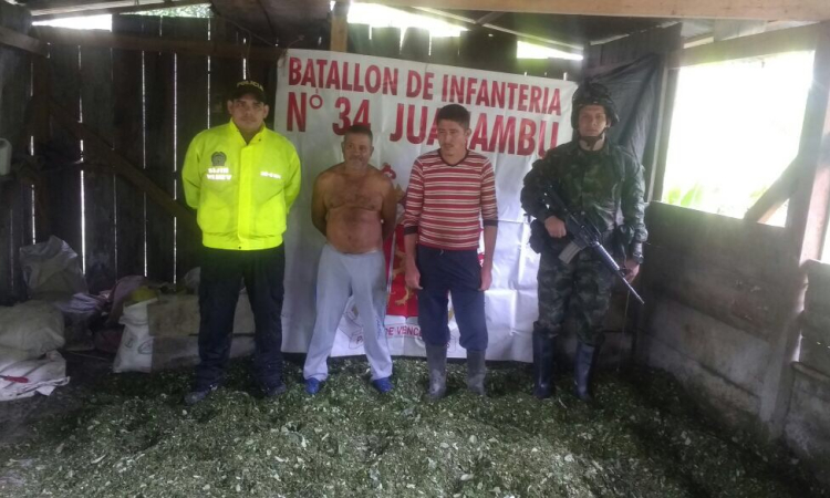 Operación conjunta y coordinada en contra del narcotráfico en el Putumayo  E