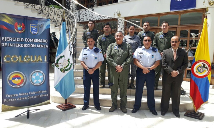 Culminó reunión entre las Fuerzas Aéreas de Guatemala y Colombia para ejercicio de interdicción COLGUA