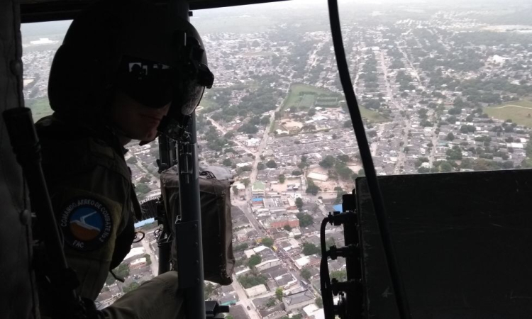 Fuerza Aérea Colombiana apoya campaña de prevención en el uso de pólvora