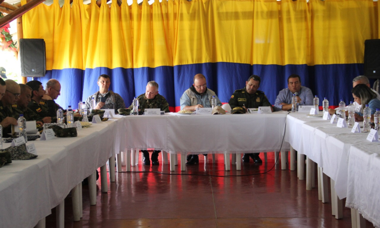 Consejo de seguridad en Caldono, Cauca