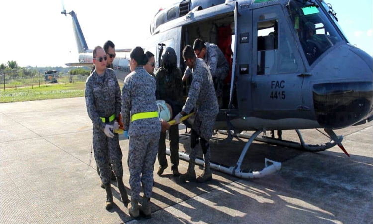 Un helicóptero y un avión medicalizado de la Fuerza Aérea fueron necesarios para salvar la vida de un hombre en el Caquetá