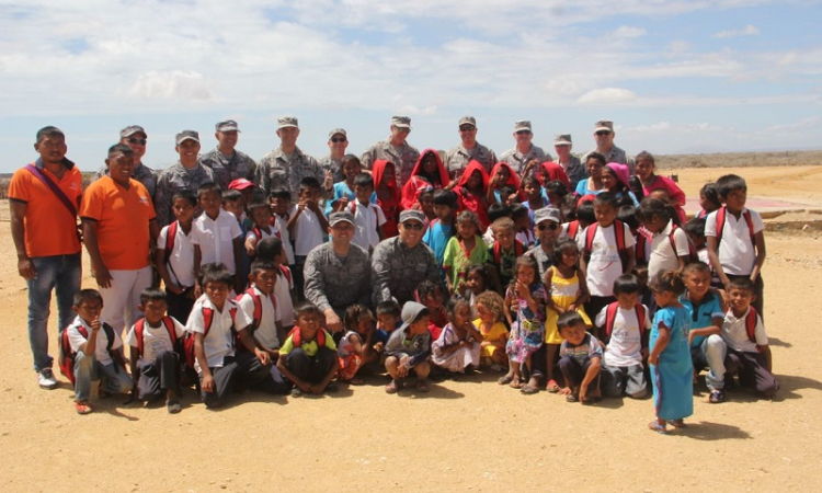 El Comando Sur de los Estados Unidos visita la Flor de la Guajira