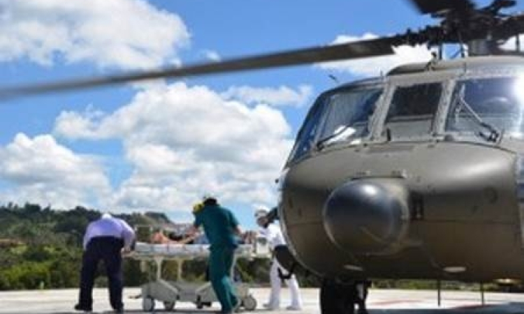 Hombre en grave estado de salud fue evacuado por la Fuerza Aérea en Antioquia