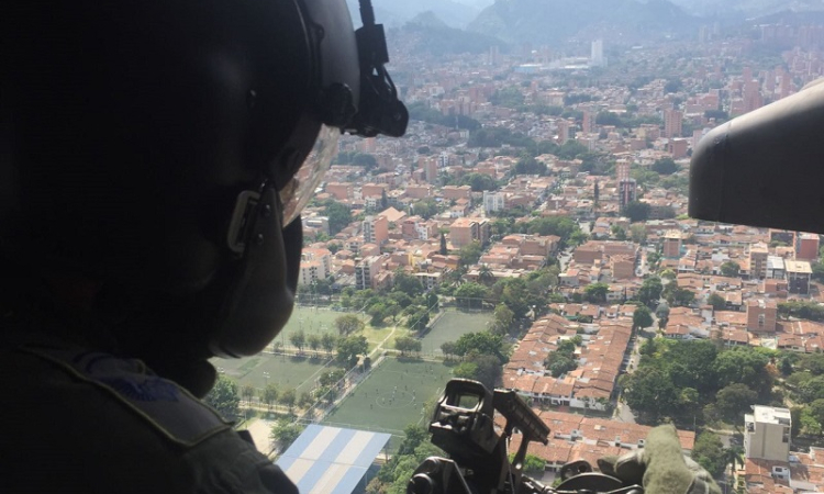 FUERZA AÉREA COLOMBIANA FORTALECE LA SEGURIDAD EN ANTIOQUIA