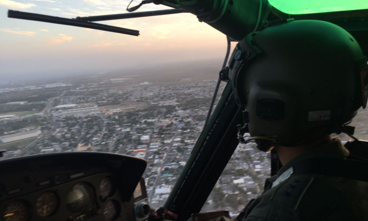 Comando Aéreo de Combate No. 3 brinda seguridad en Carnaval de Barranquilla.