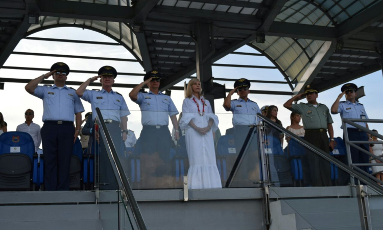 El Comando Aéreo de Combate No.7 celebró su quinto aniversario al servicio del suroccidente del país