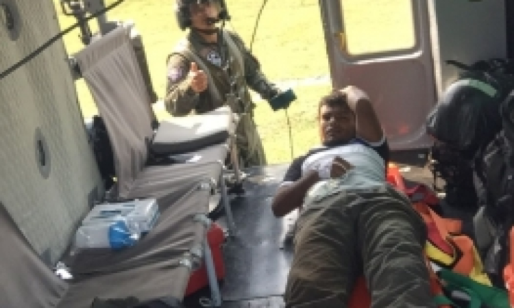 Fuerza Aérea evacua hombre mordido por una serpiente en el Caquetá