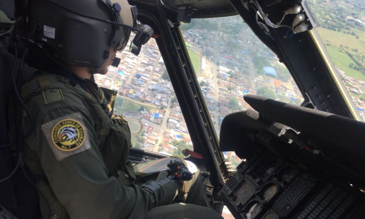 Fuerza Aérea Colombiana dispuso  de completo dispositivo de seguridad en el suroccidente del país.