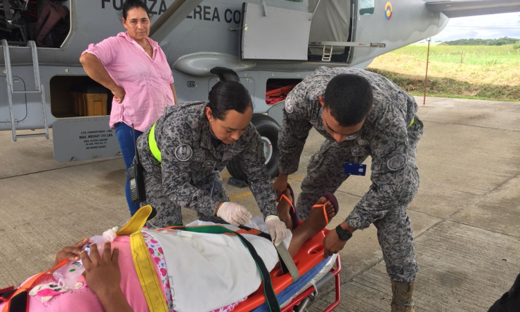  Fuerza Aérea evacúa mujer embarazada en grave estado de salud en el Caquetá