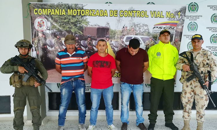 Fuerza Aérea Colombiana participó de la captura de tres sujetos del ELN en el Cesar