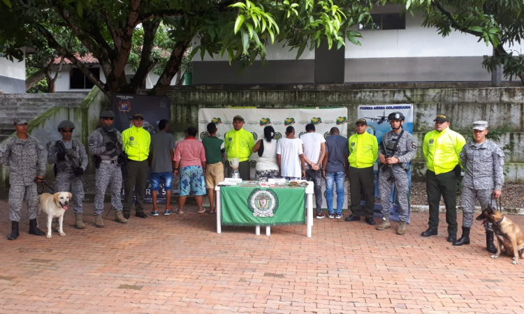 Fuerza Aérea Colombiana y Policía Nacional desarticulan banda delincuencial en La Dorada