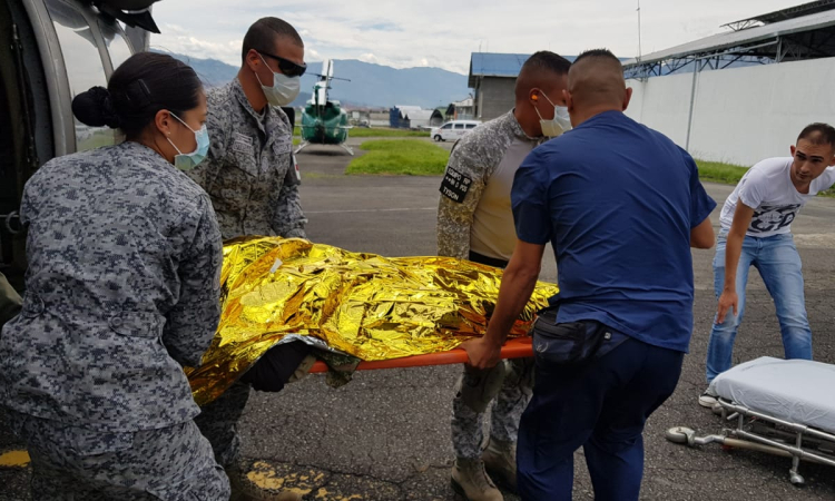 Desde Bolívar, la Fuerza Aérea Colombiana evacuó Soldado enfermo