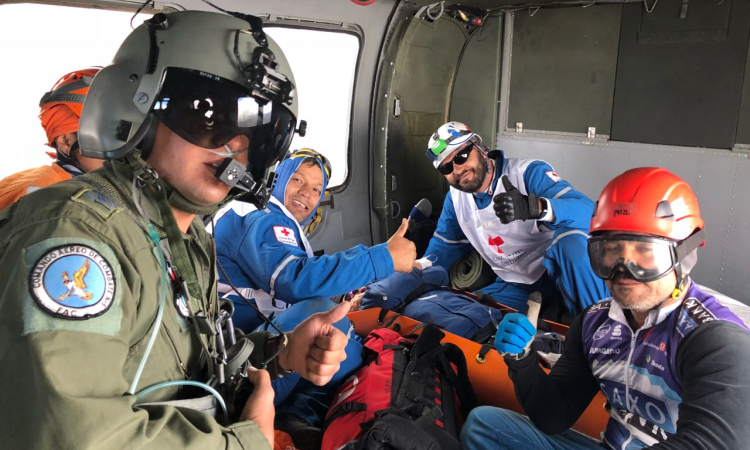 Fuerza Aérea evacua montañista herido en el Nevado del Tolima