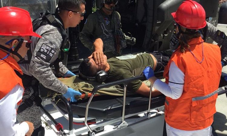 'Ángel' evacúa desde Cáceres, Antioquia, Soldado afectado por artefacto explosivo improvisado