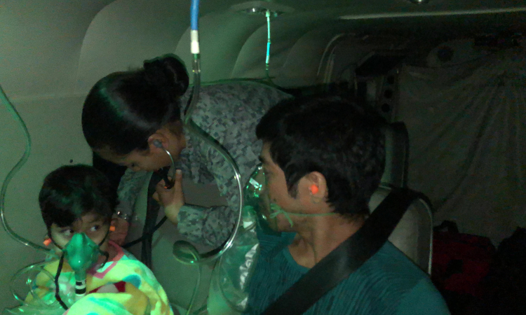 Fuerza Aérea realiza un vuelo de esperanza para un menor de siete años en Tauramena, Casanare