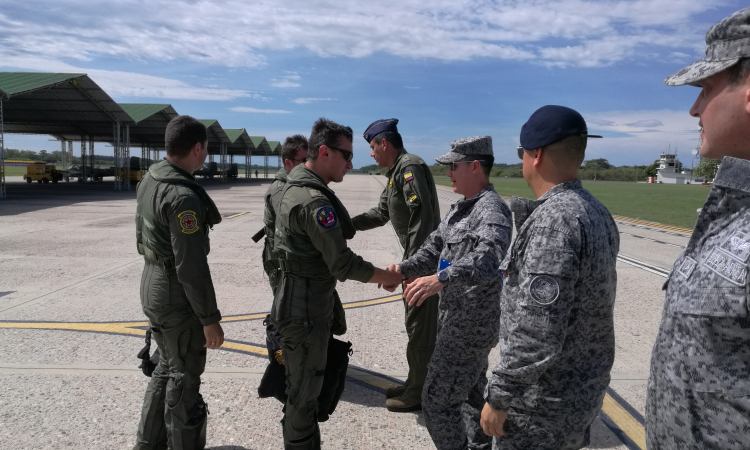 Base Aérea de Palanquero da la bienvenida a tripulaciones que estuvieron en ejercicio Red Flag