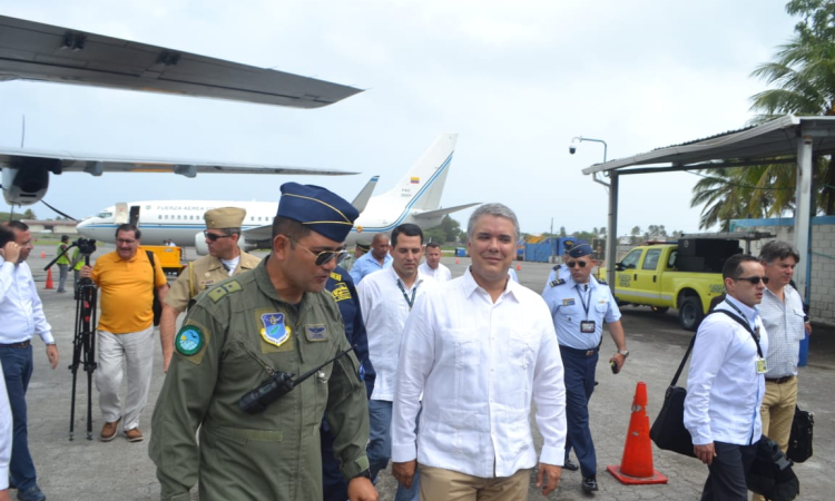 El Presidente de Colombia Doctor Iván Duque Márquez visita el Grupo Aéreo del Caribe