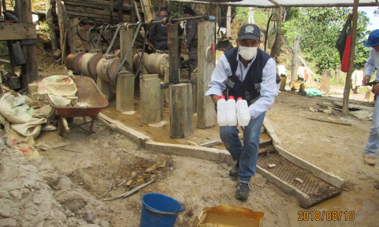 Duro golpe de la Fuerza Pública contra la minería ilegal en el Tolima