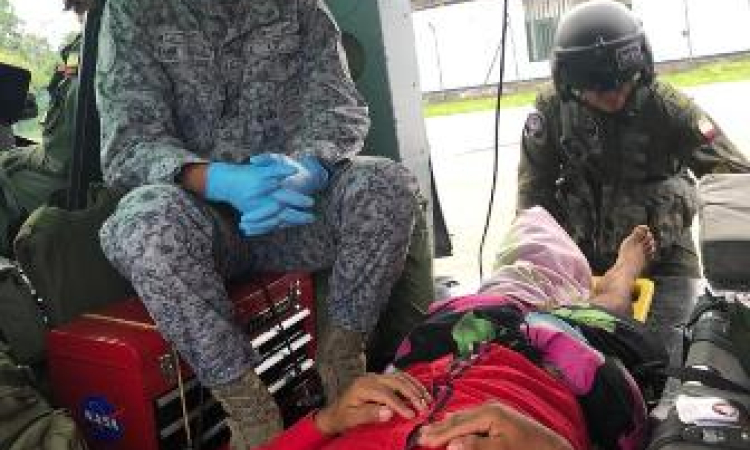 Fuerza Aérea Colombiana realizó la Evacuación aeromédica de hombre que sufrió mordedura de serpiente