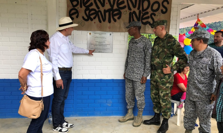 El Centro Educativo de la vereda Santa Inés fue inaugurado y entregado a la comunidad