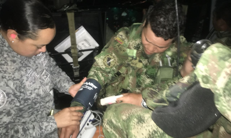 El CACOM 6 evacuó militares del Ejército Nacional afectados por descarga eléctrica
