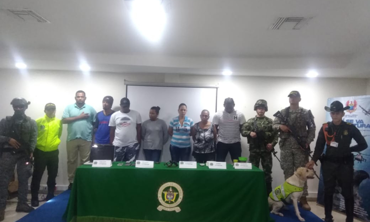 Diez capturas ki en Bogotá y el archipiélago de San Andrés, se realizaron en operación coordinada entre Fuerza Aérea, Fiscalía y Policía