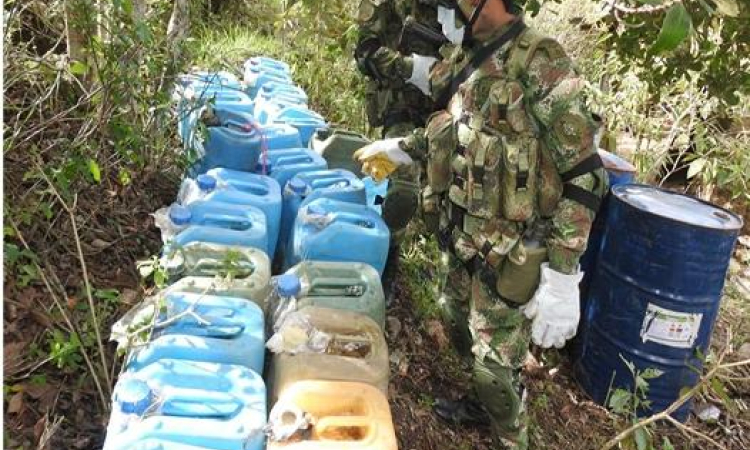 Comando Aéreo de Combate No.1 participa en importante operativo contra el narcotráfico en el Departamento de Norte de Santander