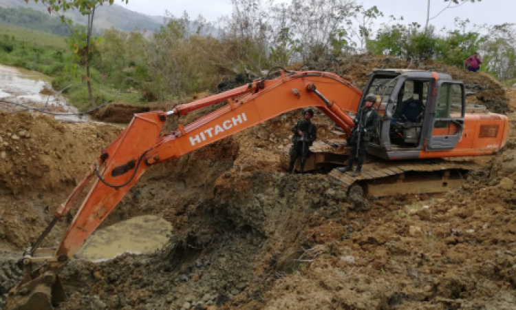En operación en contra de la minería ilegal se afectan las finanzas del Clan del Golfo en el Bajo Cauca