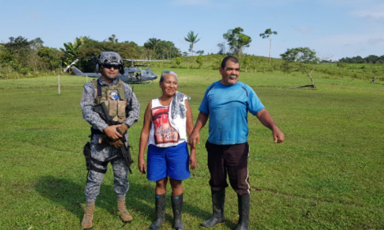 Comunidades indígenas reciben al CACOM 6 de la Fuerza Aérea Colombiana 