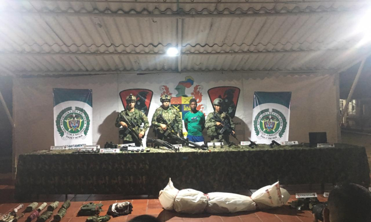 Se neutralizó el cabecilla del Frente Alfredo Gómez Quiñónez del grupo armado organizado ELN