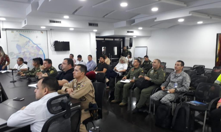 Comando Aéreo de Combate No 3 participa en Consejo de Seguridad en Barranquilla