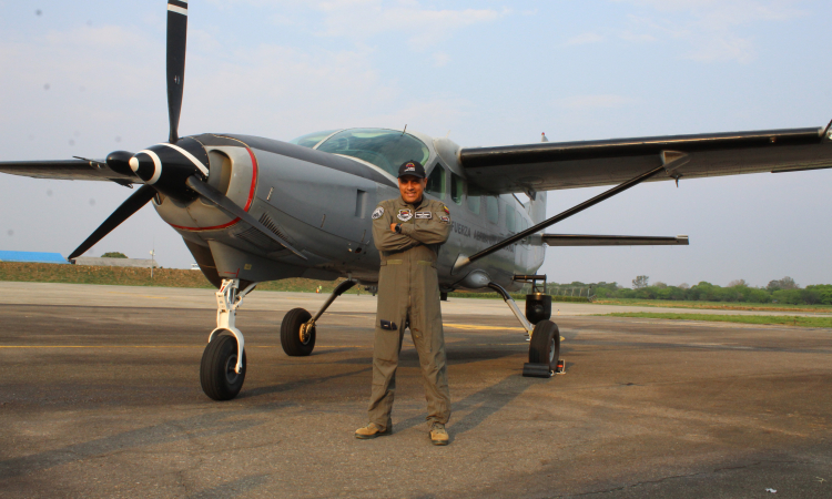 Nuevo Piloto del poderoso Caravan al servicio del pulmón del mundo en el Grupo Aéreo del Amazonas