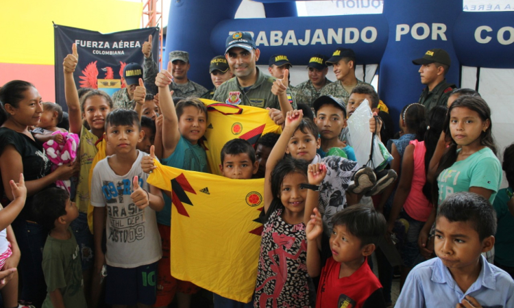 Salud y bienestar fueron llevados por la Fuerza Pública a Orocué, Casanare
