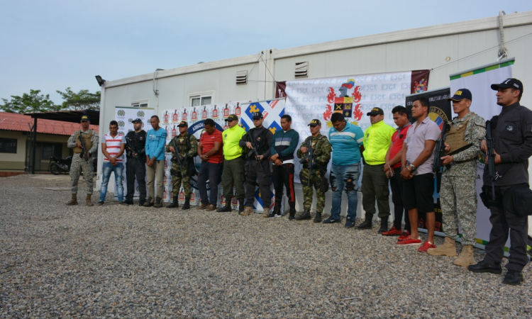 Capturados siete integrantes del Eln en Arauca, entre ellos el cabecilla de milicias de la comisión Camilo Cien Fuegos