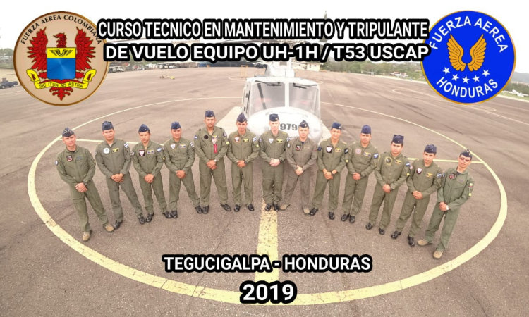 Personal militar de Honduras fueron capacitados en su país por suboficiales de la Fuerza Aérea Colombiana.