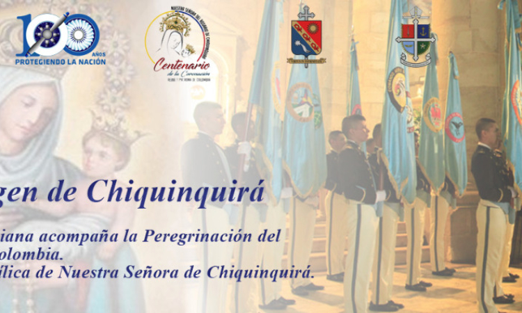 Fuerza Aérea rinde homenaje a la Virgen de Chiquinquirá en los 100 Años de su coronación como Patrona de los Colombianos