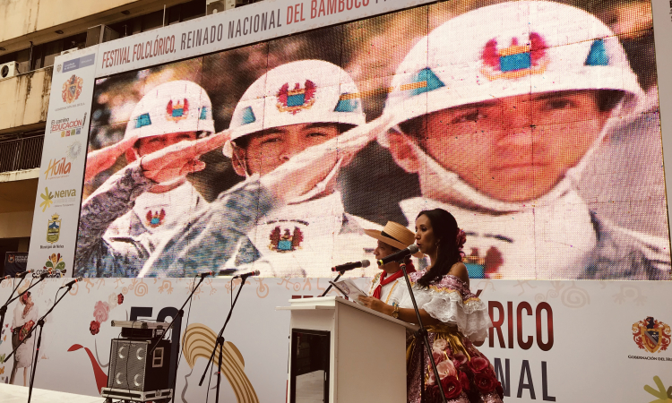 Fuerza Aérea Colombiana celebra sus 100 años durante el Festival Folclórico y Reinado Nacional del Bambuco