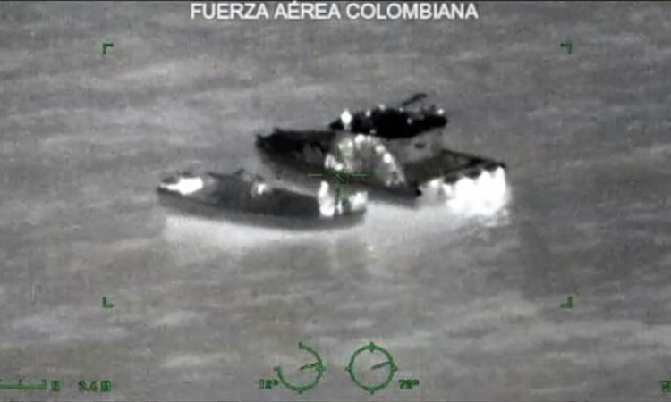 Incautada embarcación ilegal con 1.247 kilogramos de clorhidrato de cocaína en la costa pacífica