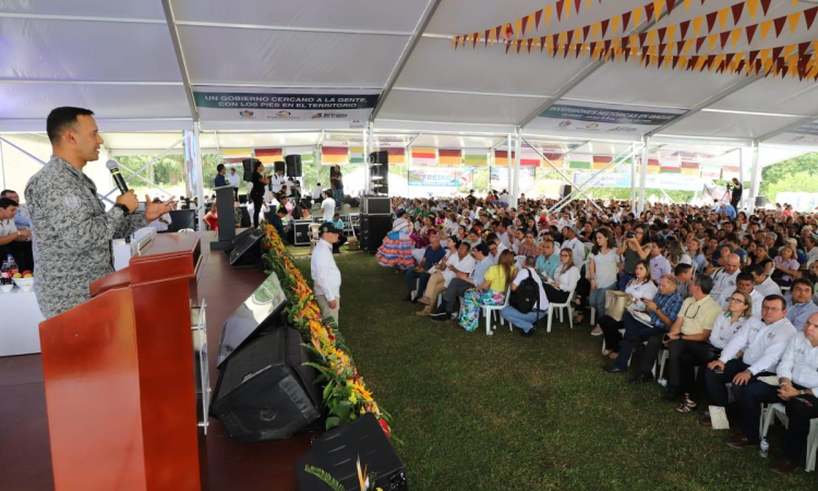 Fuerza Aérea Colombiana presente en la rendición de cuentas en el departamento del Tolima.