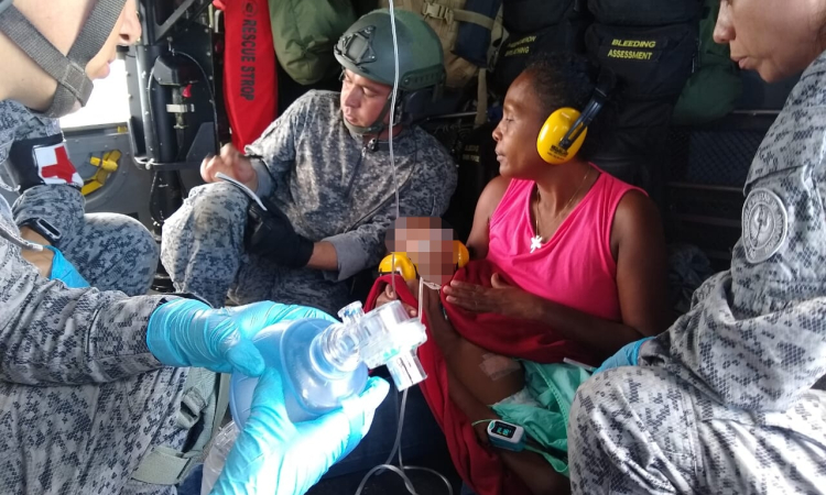 Menor en delicado estado de salud fue trasladado en una misión humanitaria por la Fuerza Aérea Colombiana