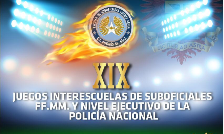 Escuela de suboficiales FAC realizó lanzamiento de los XIX Juegos Interescuelas de FF.AA.